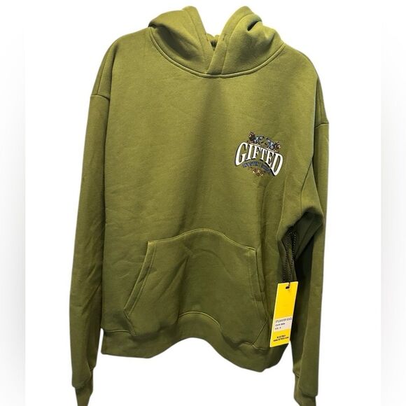NWT GFTD LA Unisex Olive Green Men's Gifted Mystery School Graphic Hoodie Size M - Picture 5 of 10